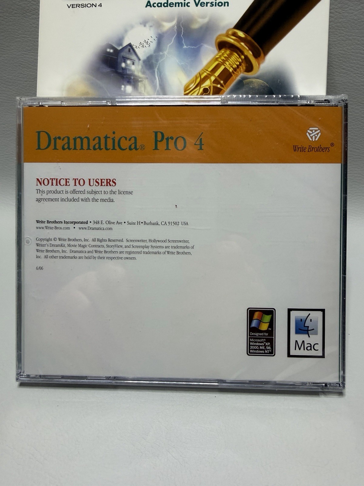 Dramatica Pro Version 4 Academic Creative Writing Software Mac Windows PC Boxed