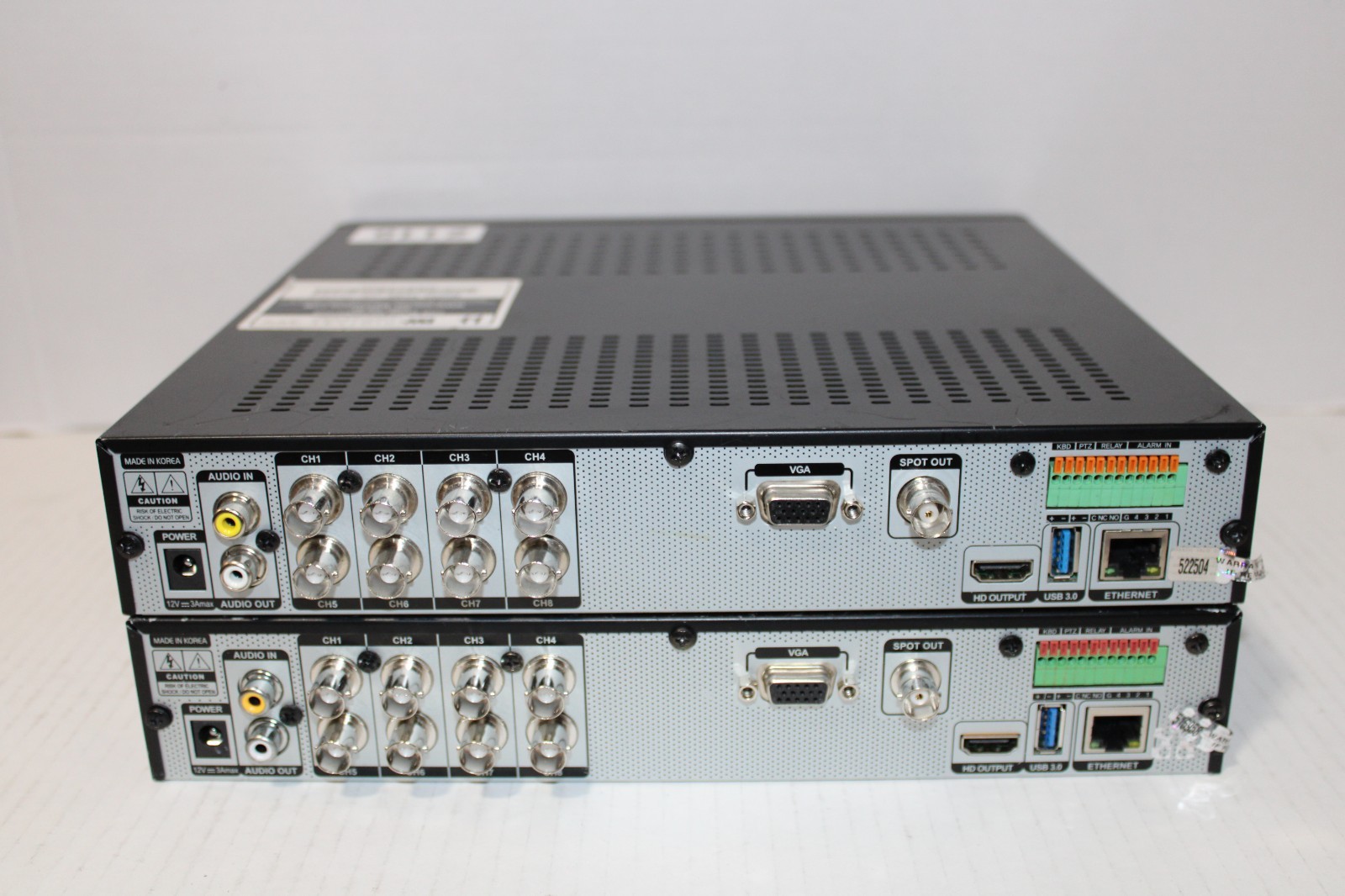 Lot Of 2 Digital Watchdog VMAX A1 DW-VAONE8 Surveillance AHD DVR No HDD As Is