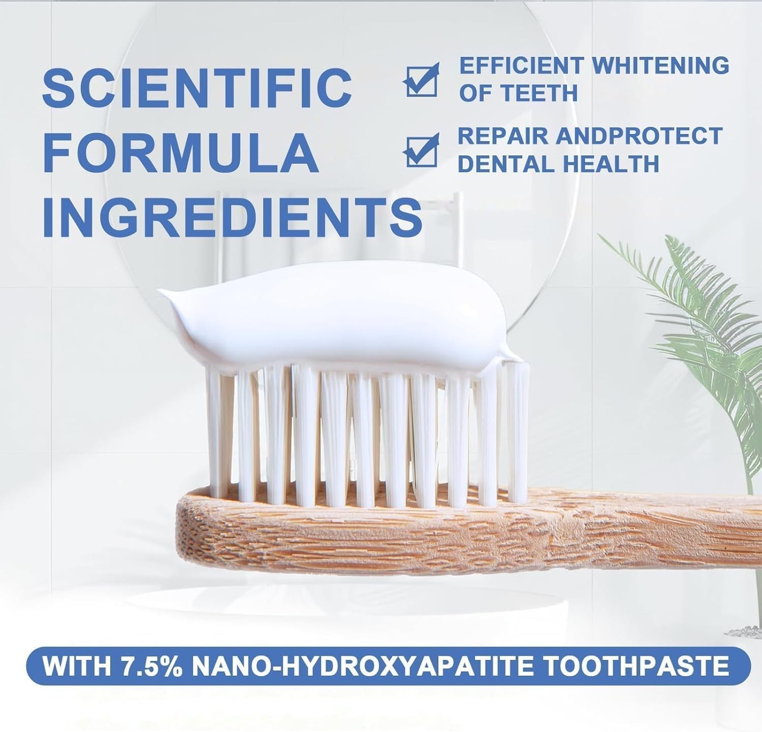 Beamach Hydroxyapatite Toothpaste - Fluoride-Free Nano Hydroxyapatite Toothpa...