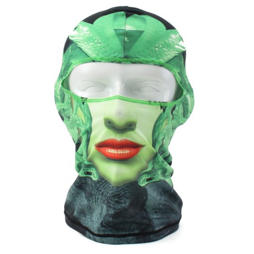 Tactical Skull Ghost Printed Full Face Mask Balaclava Hood Halloween Ski Bicycle