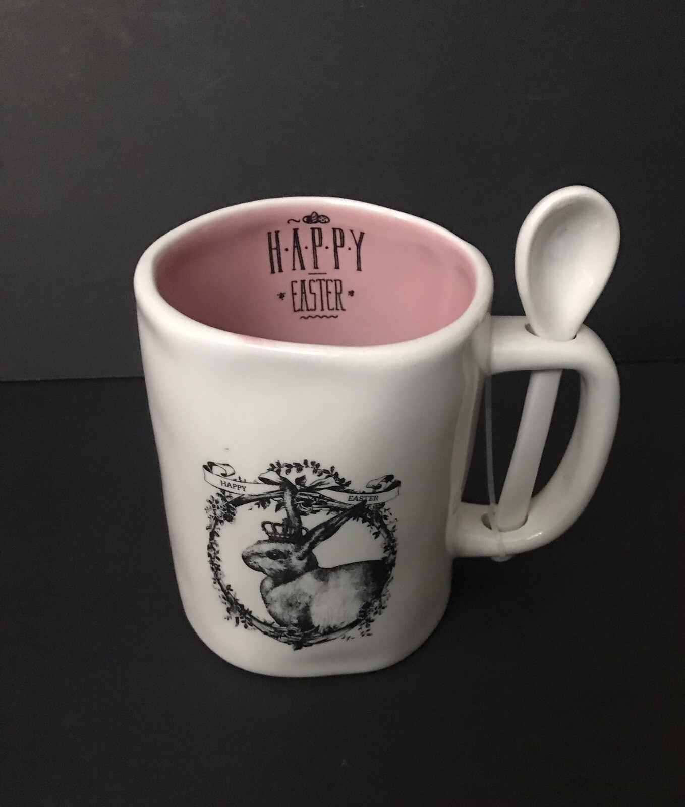 Rae Dunn Easter Bunny Mug Spoon Set New