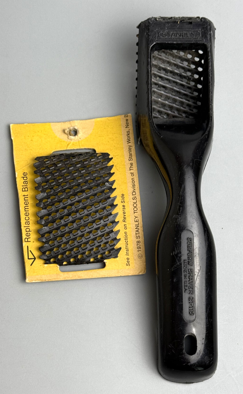 Vintage Stanley Surform Shaver 21-115 w/Replacement Blad