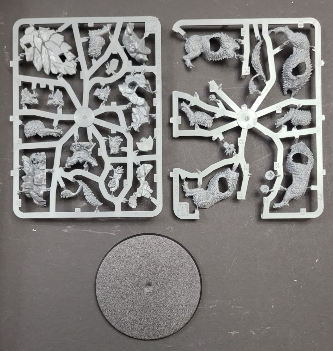 Wolves, base and rock from Logan Grimnar Space Wolves Marines Warhammer 40k