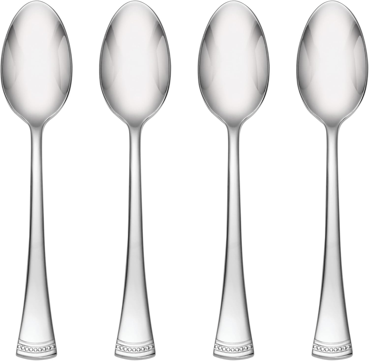 Flatware Set, Portola Teaspoons Set, Service for 4, 18/10 Stainless Steel, Mirro