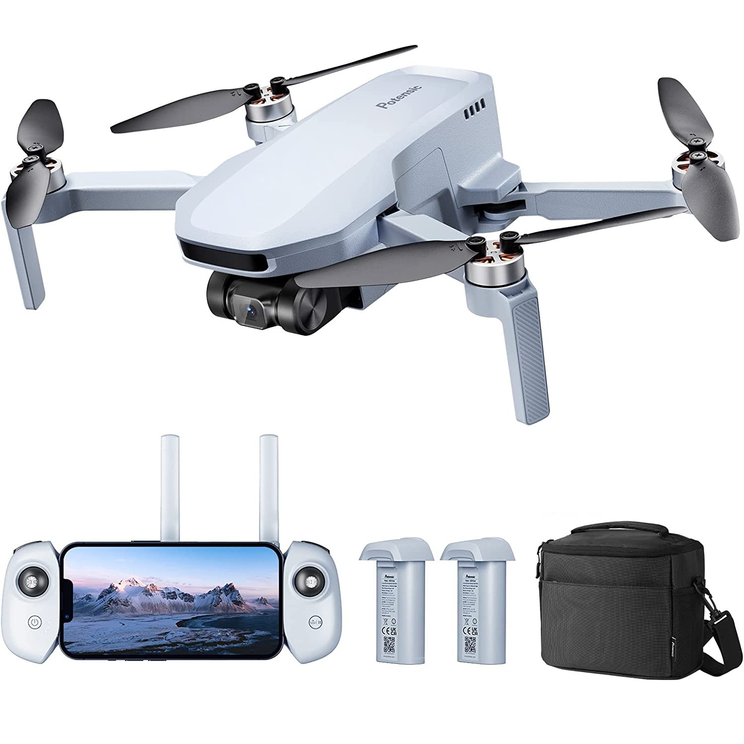 Potensic ATOM SE Drone with 4K Camera Lightweight Foldable FPV GPS Quadcopter