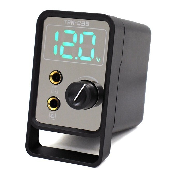 BMX TPN-033 Digital Tattoo Power Supply 1.5-12V with Large LCD Display Black