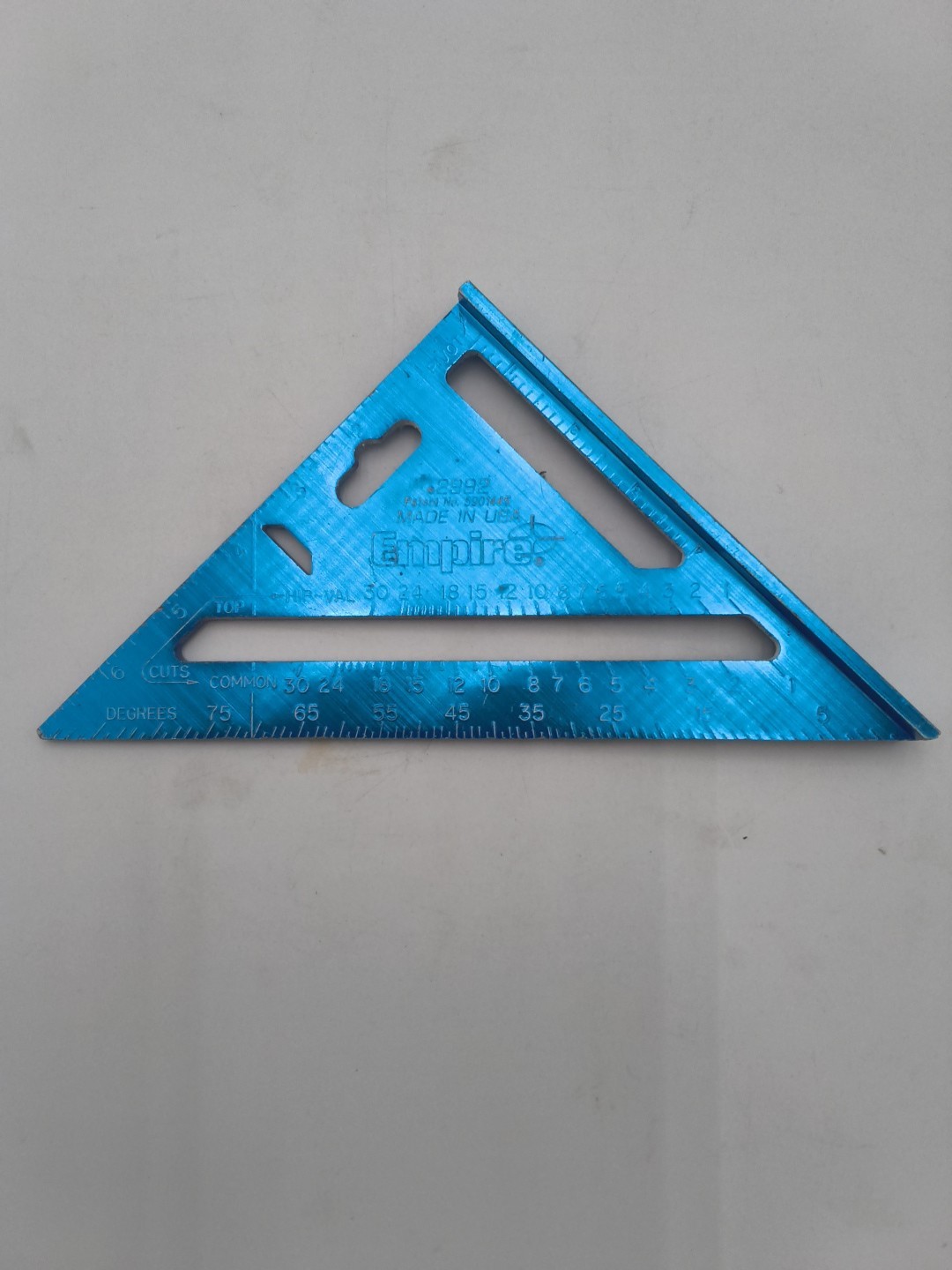 Empire 7'' Polycast Rafter Square Model 2992