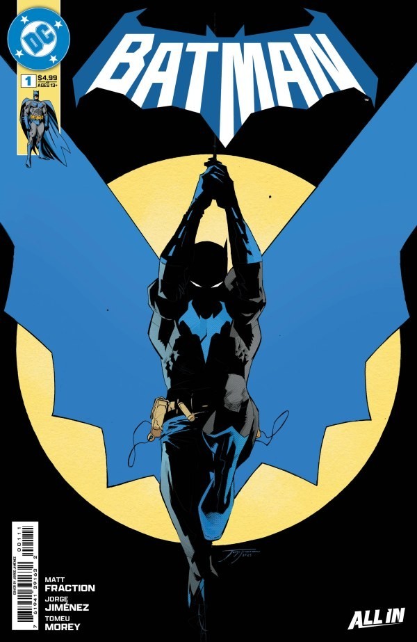 BATMAN 1 CVR A FIRST PRINT JORGE JIMENEZ NM MATT FRACTION 2025 DC ALL IN