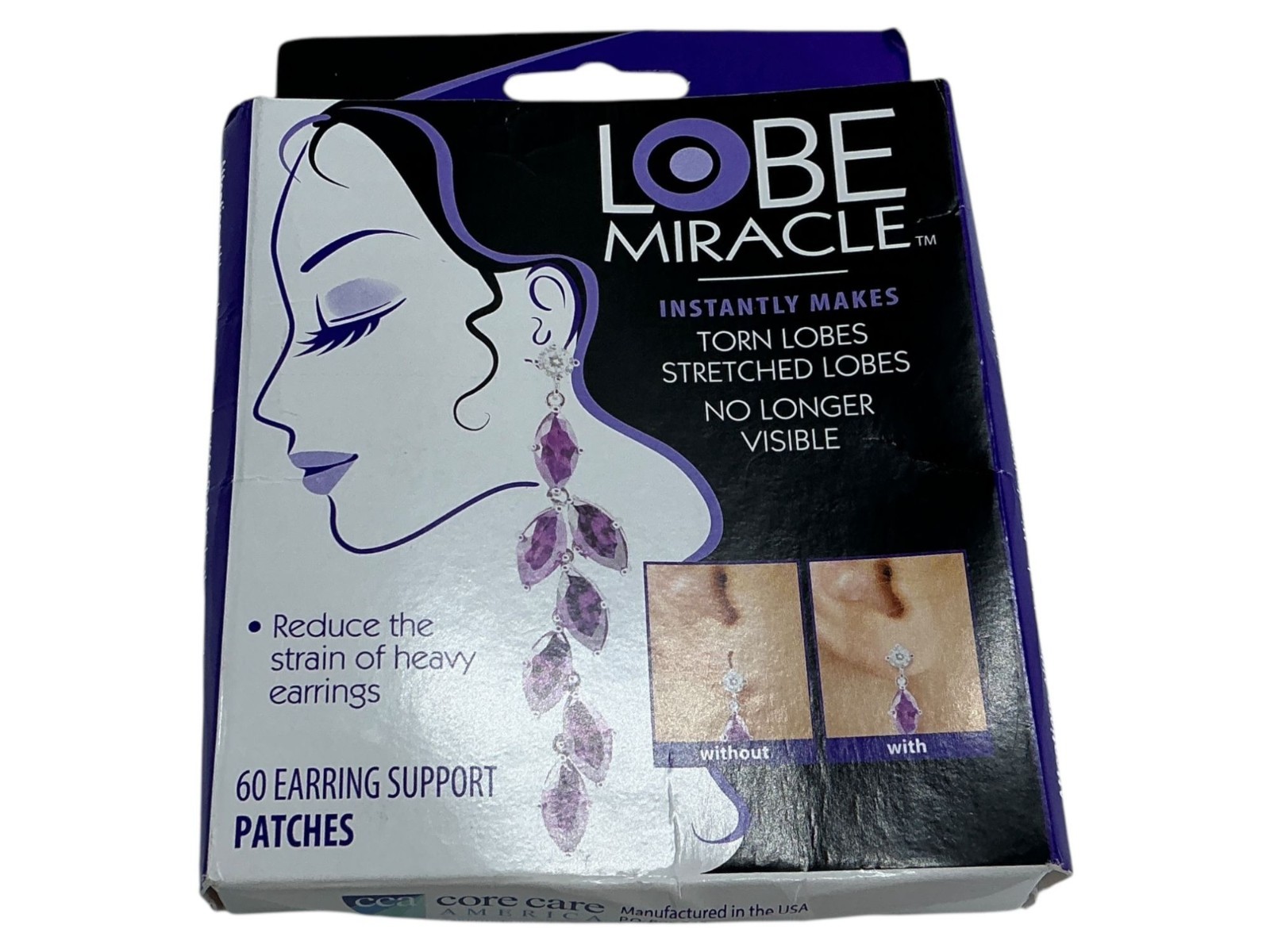 Lobe Miracle Earring Support Patches - 60 Patches Pack