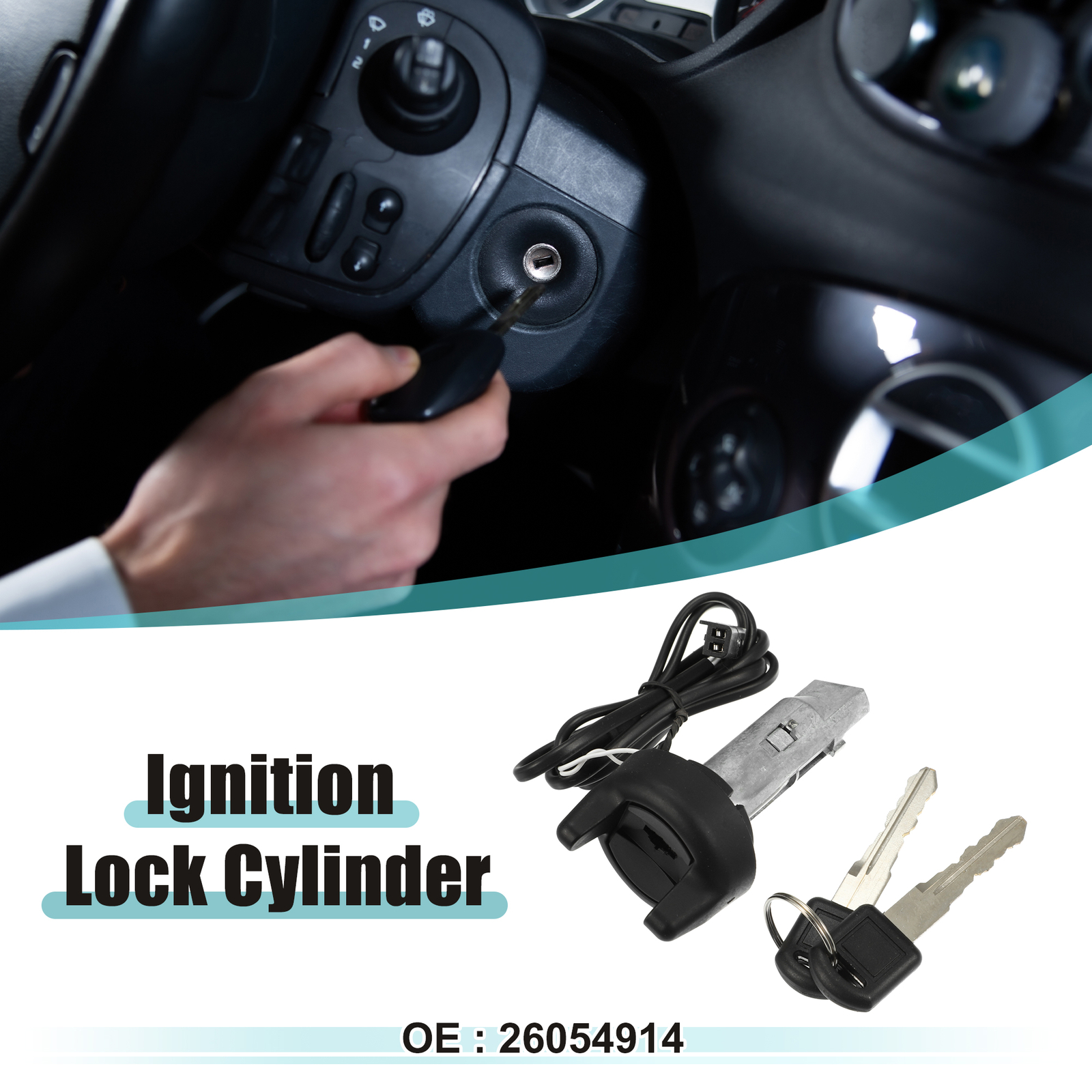 Ignition Switch Cylinder Lock Assembly for Buick Century 1997-2005 26054914
