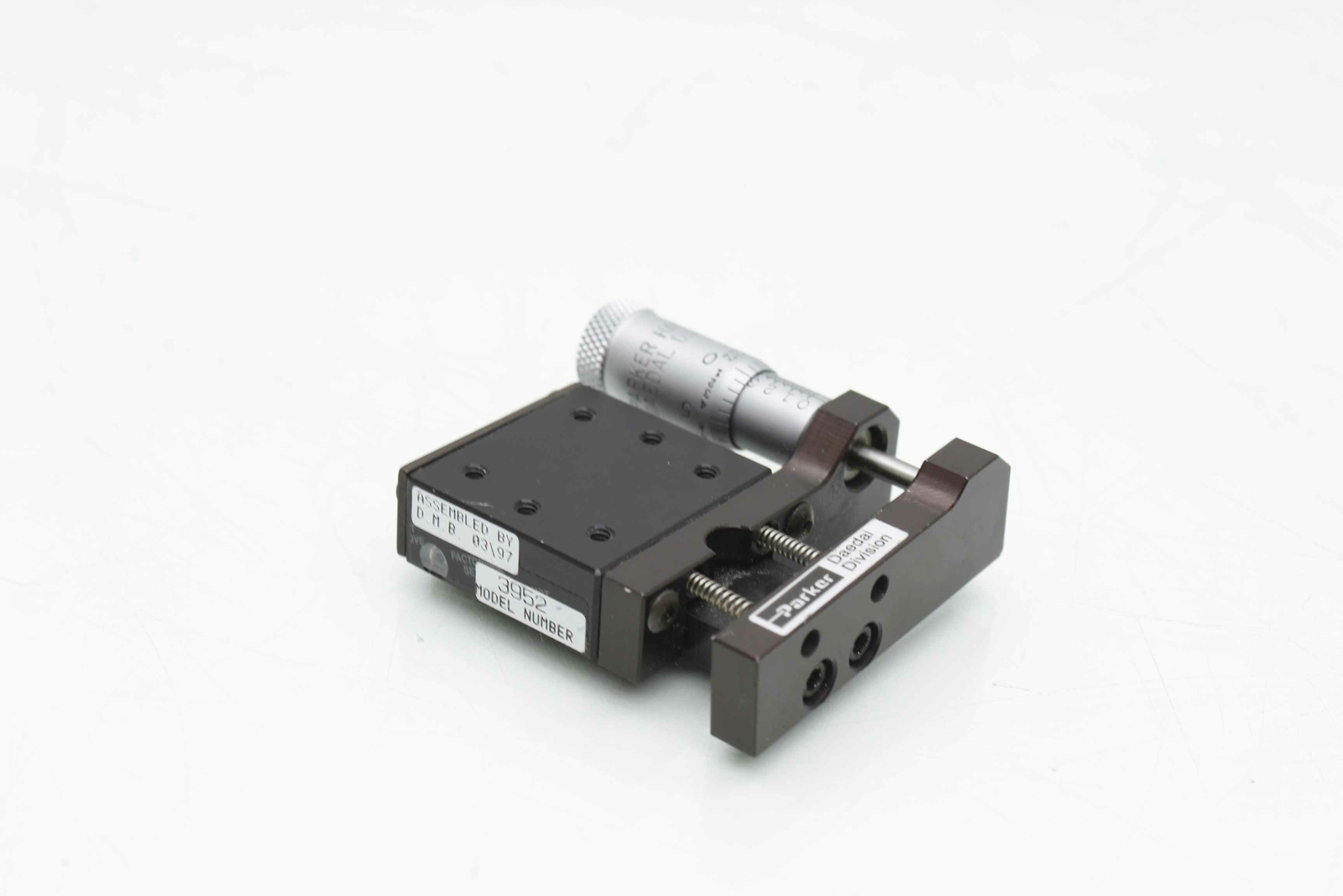 Parker 3952 Single Axis Cross Roller Precision Micrometer Stage 32mm