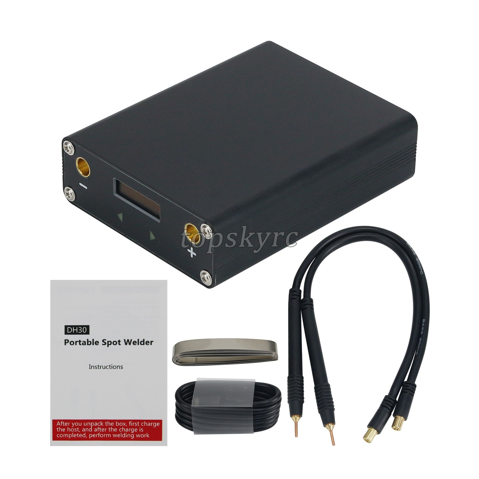 DH30 0.91" OLED Spot Welder Mini 18650 Spot Welding Machine w/ Welding Pens