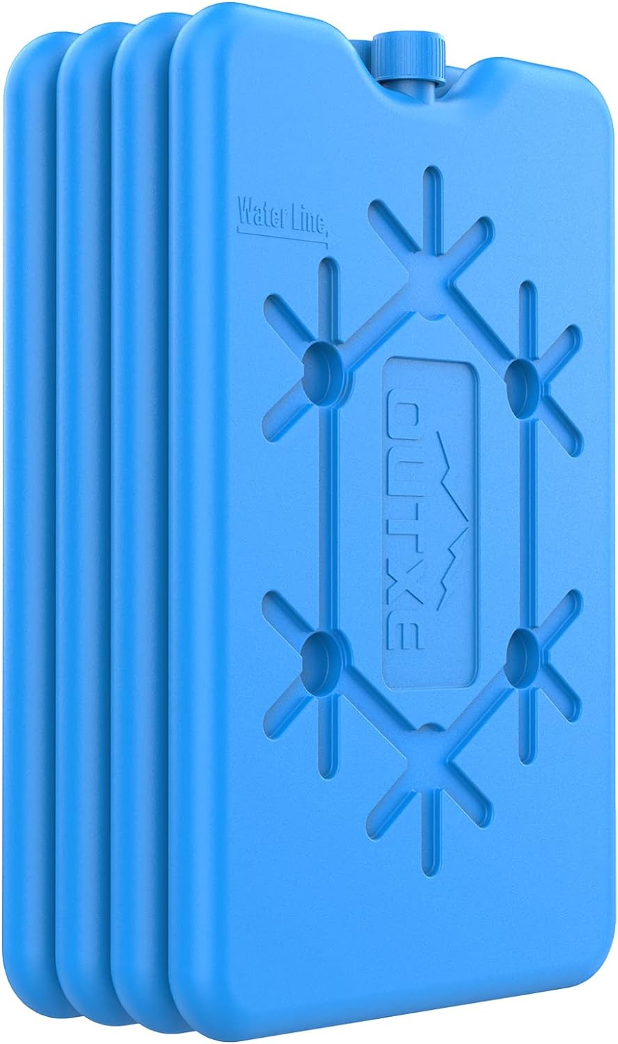 4-PC Ice Packs - Reusable Ultra-Thin Freezer Packs Long-Lasting Cooler Packs