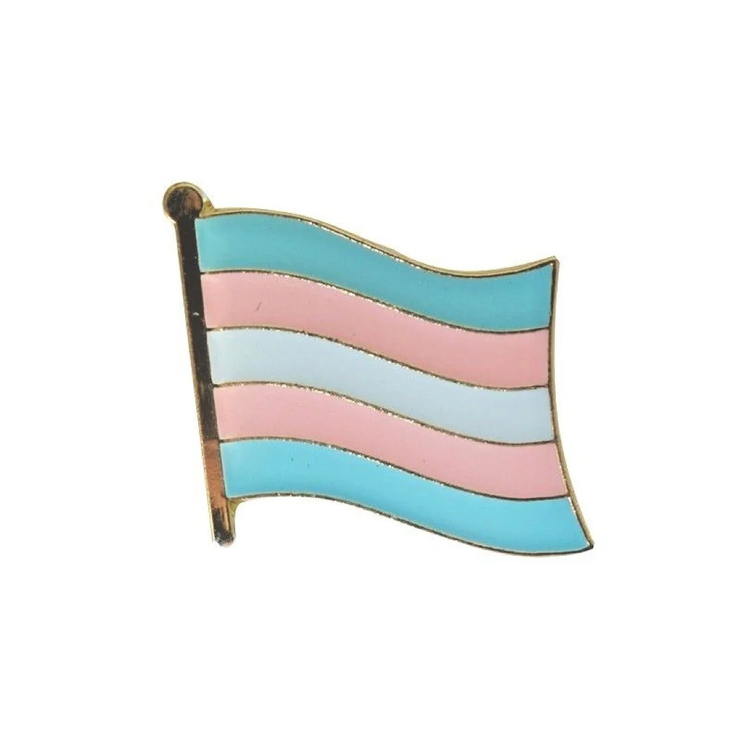 Transgender Flag Lapel Pin - 5/8" x 5/8"