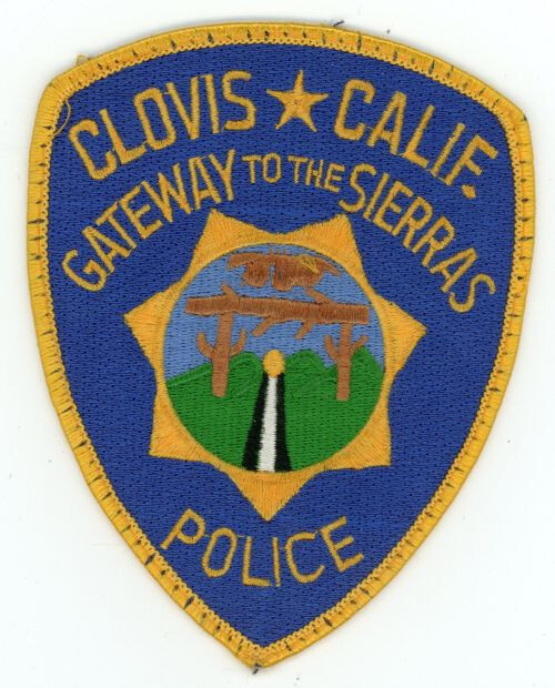 CALIFORNIA CA CLOVIS POLICE NICE SHOULDER PATCH SHERIFF