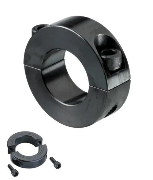 7/8" Bore Double Split Shaft Locking Collar Black Oxide Finish