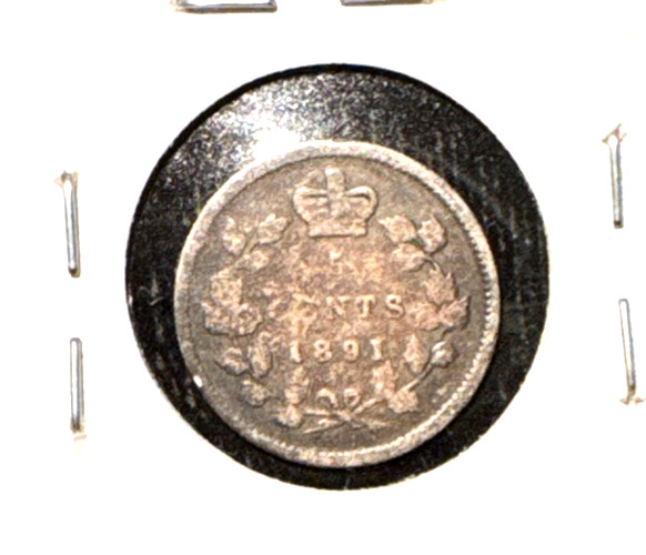 Canada 1891 five cents KM 2 G (2)