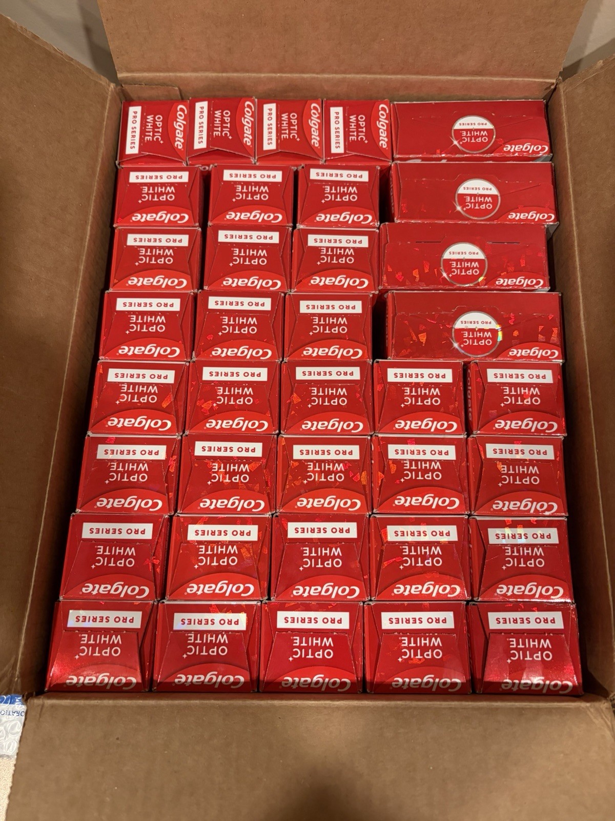 Colgate Optic White Pro Series Toothpaste 5% Hydrogen Peroxide Bulk Lot 41 Tubes