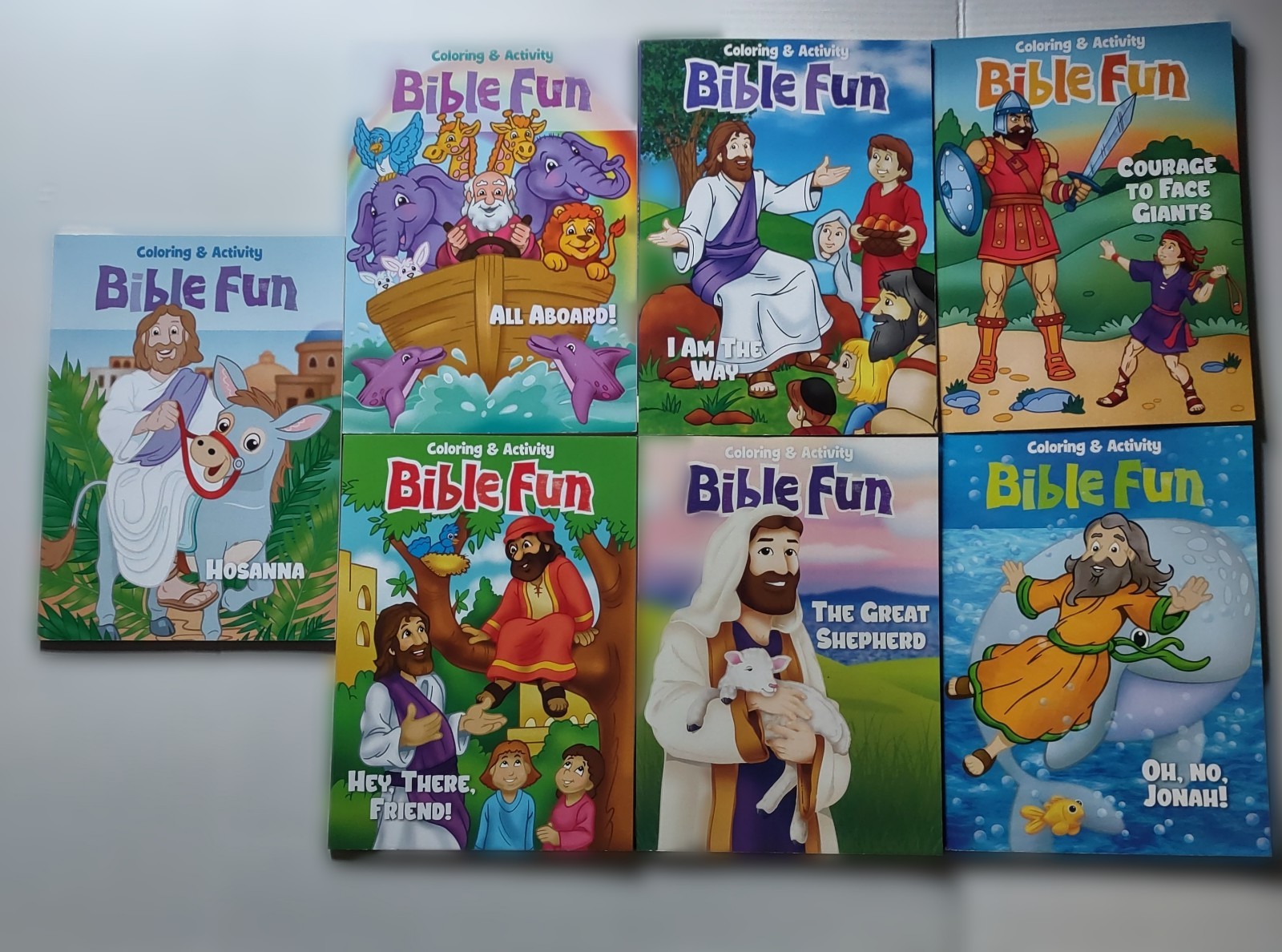 7! Bible Fun Colortivity Christian Homeschool God Jesus Activity Coloring Books
