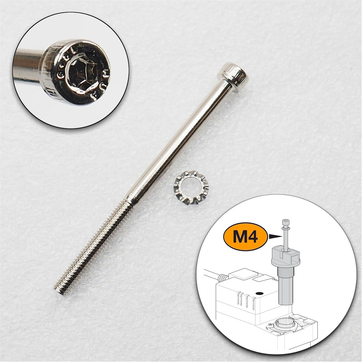 NEW REPLACEMENT M4 Valve Screw for BELIMO LRB24, LRX24, ARB24, ARX24 Actuators