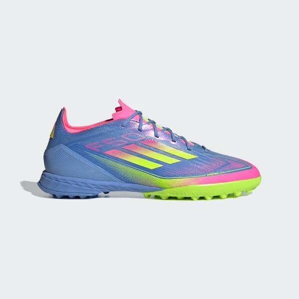 adidas F50 PRO TF Mens Turf Soccer Shoes Blue Fusion Lucid Lemon Pink IE1219