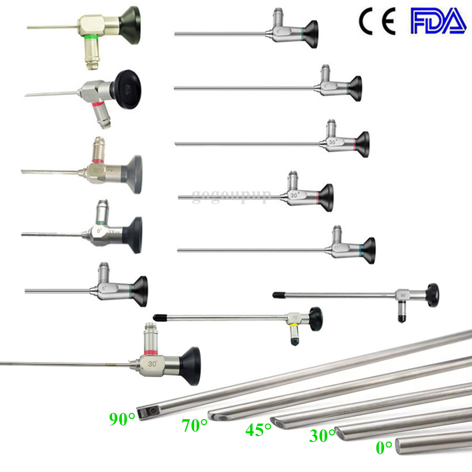 0/12/30/45/70/90° Rigid Endoscope Sinuscope Laryngoscope laparaoscope Optic Lens