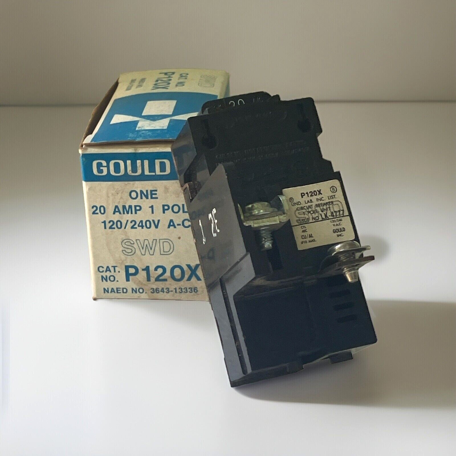 Bulldog P120X  "SWD" 20 Amp 120 Volt 1 Pole Pushmatic Circuit Breaker NEW!!!