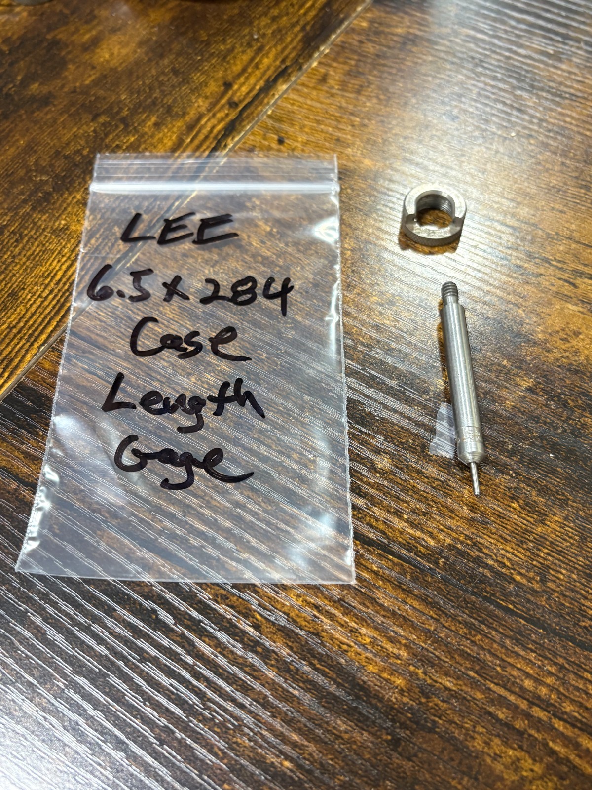 Lee case length gauge and shell holder for trimmer 6.5 x .284 Used
