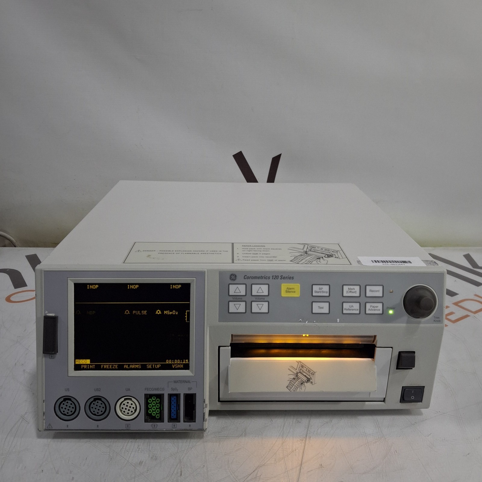 GE Healthcare Corometrics 120 Model 129 Fetal Monitor