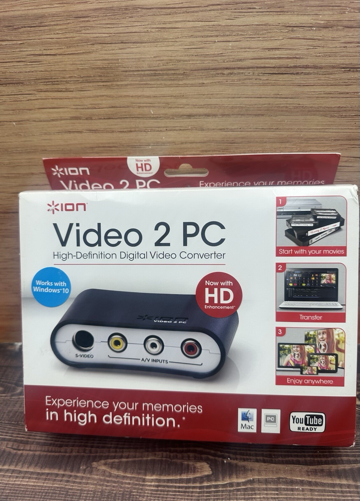 ION Video 2 PC High-Definition Digital Video Converter Brand  New Damaged Box