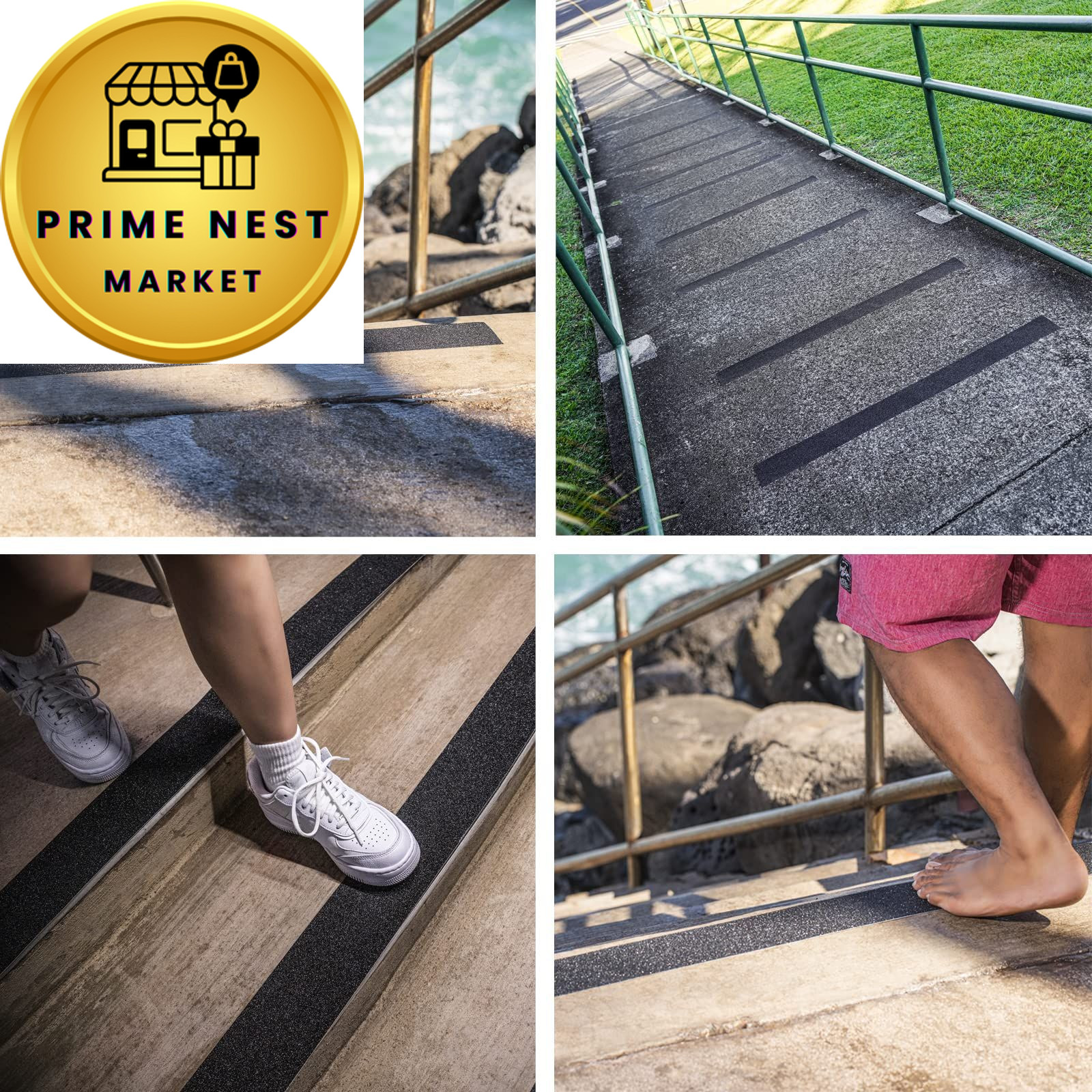 Leyibo Anti Slip Tape, 4 Inch x 42 Ft Grip Tape for Stairs 4" x 42', Black