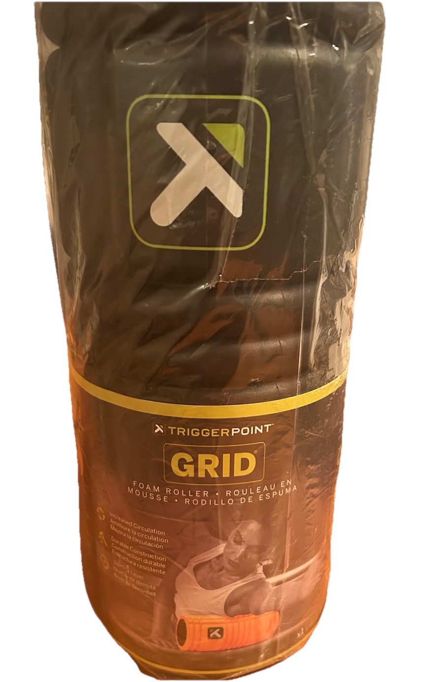 Trigger Point Performance GRID Massage Grid Hollow Hard Foam Roller Black Sku258