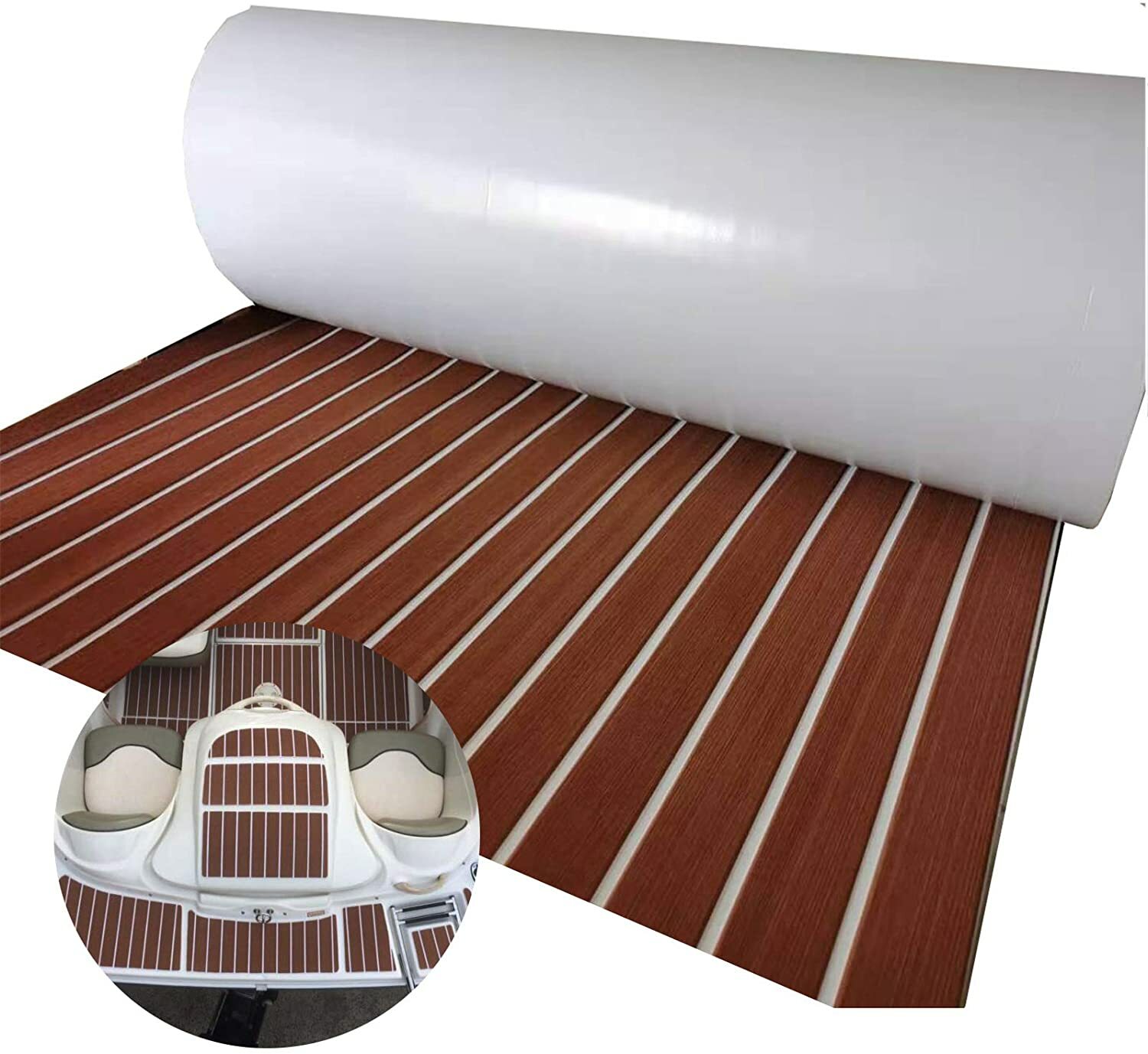 LUBEMIDA EVA Foam Boat Flooring Marine Faux Teak Decking Carpet Yacht FREE SHIP