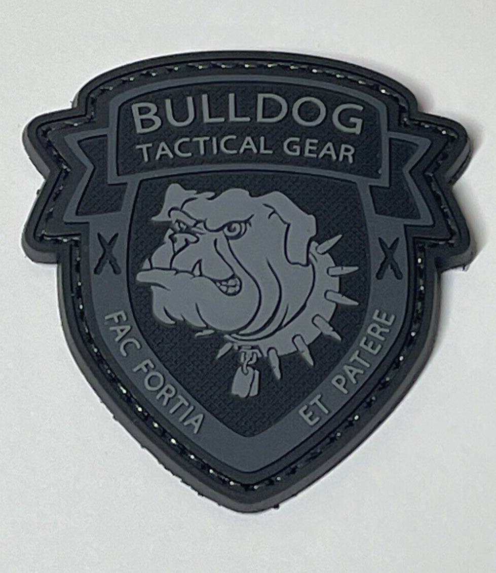 Bulldog Tactical Morale PVC Patch, Army Shield Rubber Tactical Gun Patch