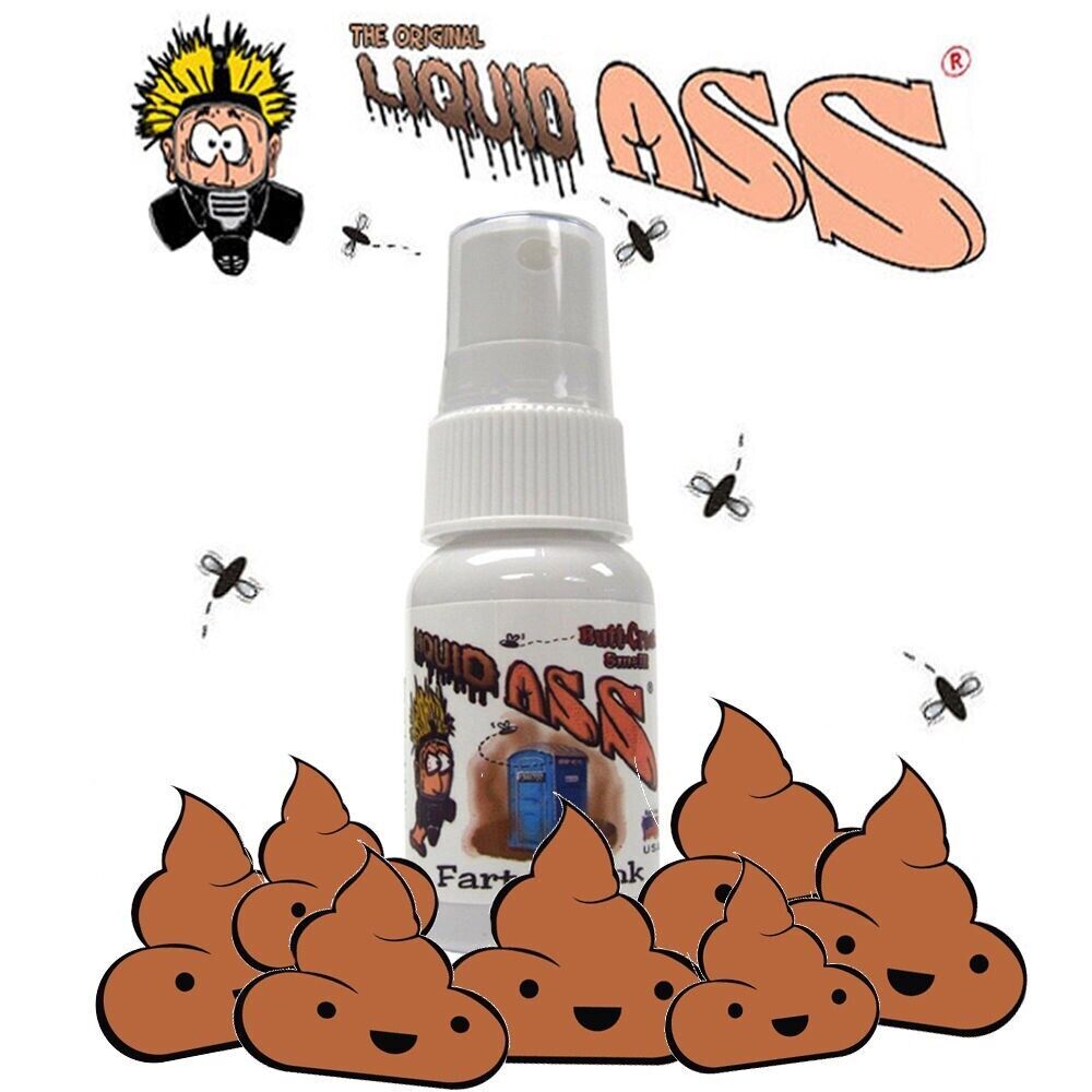 4 LIQUID ASS " SPRAY BOTTLES " gag stink puke crap