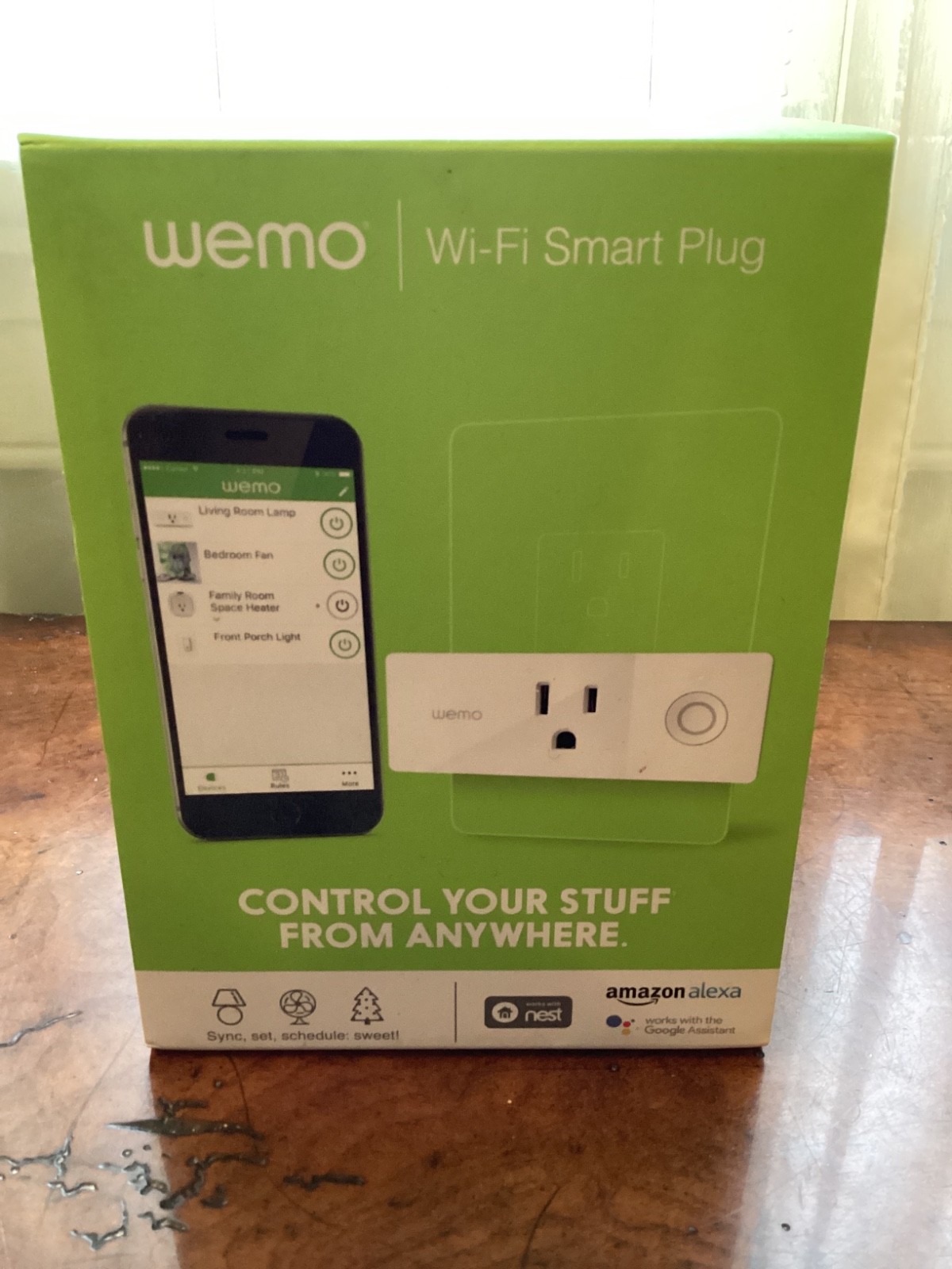 Belkin WEMO Smart Outlet Plug Wi-Fi Enabled -White Amazon Alexa-Google Asst-Nest