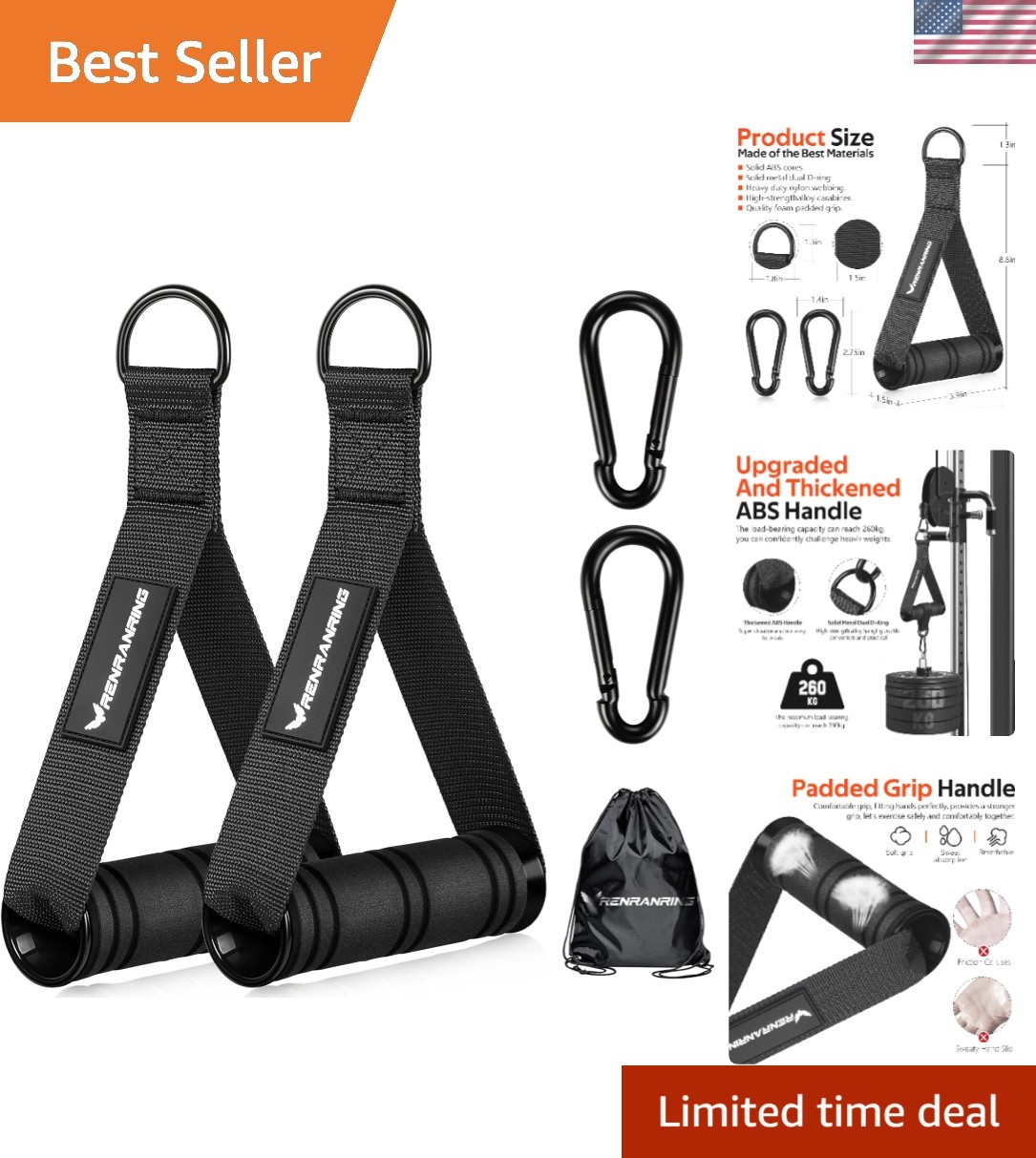Ultra Durable Resistance Band Handles - Includes Carry Bag for Convenience
