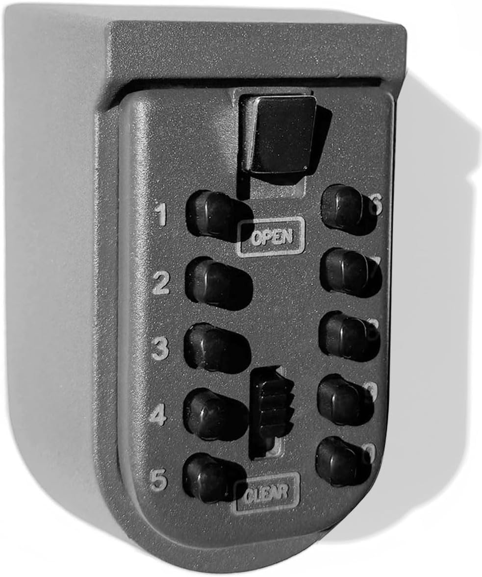 Key Lock Box for Outside Wall 105mm x 65mm x 55mm, Aluminum + Zinc alloy 1lb