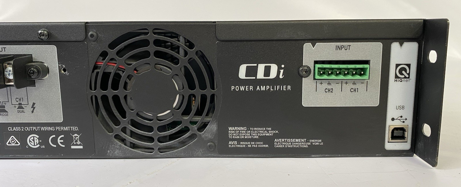 Crown CDI1000 2-Channel Rack Mount Power Amplifier - SHOWN WORKING