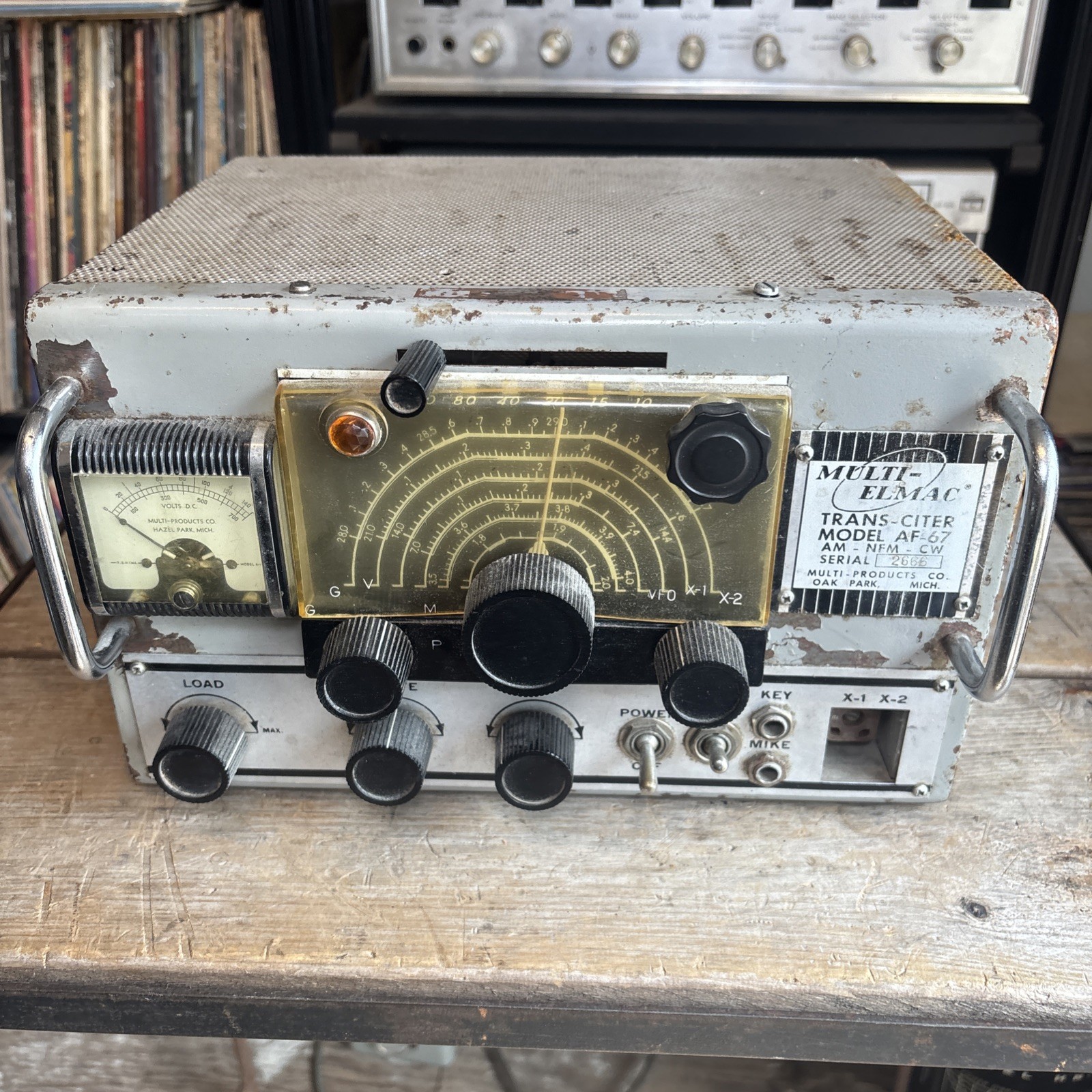 Vintage Ham Amateur Radio Multi-Elmac AF-67 Ham Estate Trans-Citer FREE SHIPPING