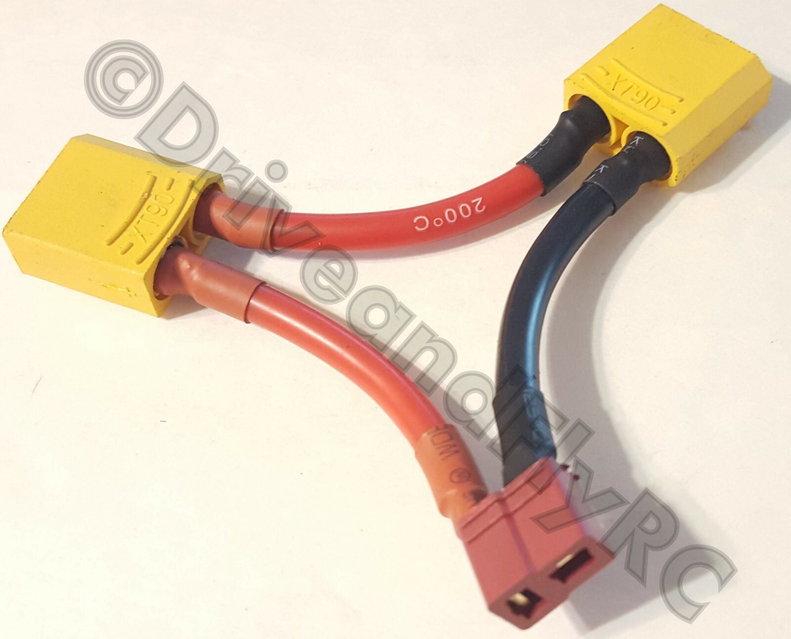 XT-90 Arrma Series Li-Po Connector Lipo Deans Female Nylon T-Connector XT90 Male