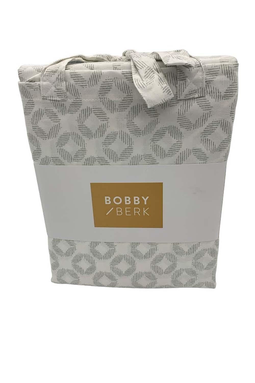 Bobby Berk 100% Cotton 400TC Sheet Set Gray Medallion