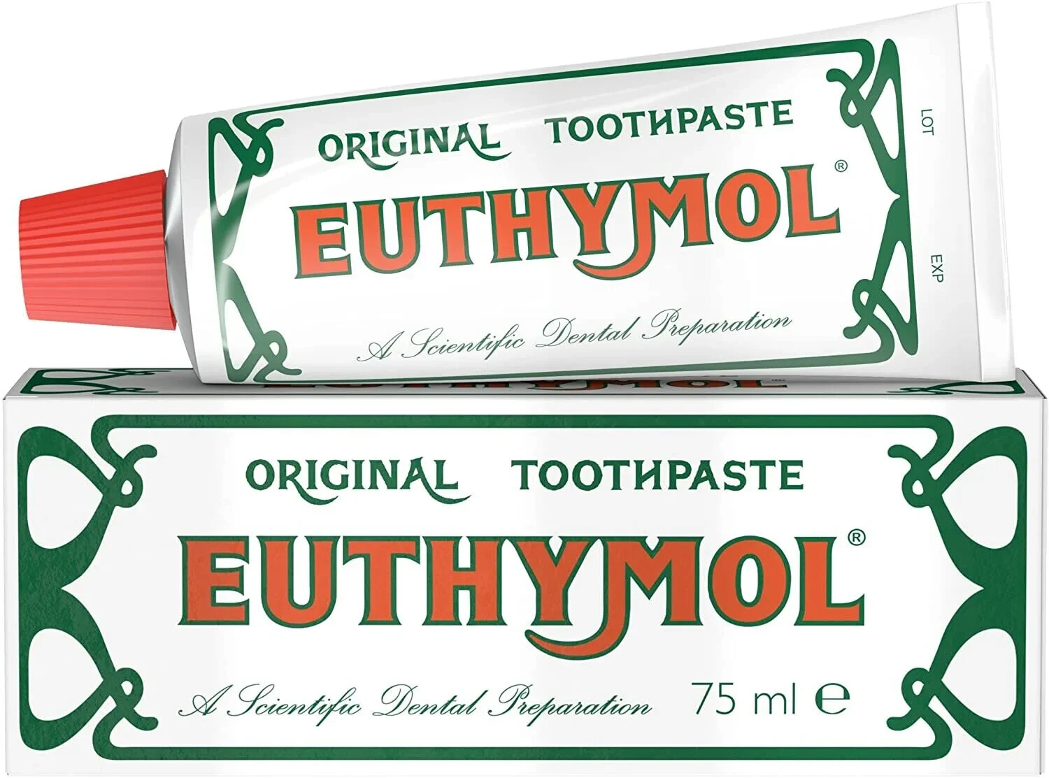 12 X Euthymol Original Toothpaste 75ml PACK OF 12