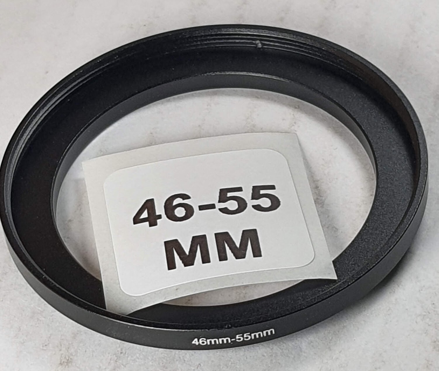 46-55mm Step Up Adapter Ring 46mm Lens to 55mm Filter Converter E46-E55 46-55