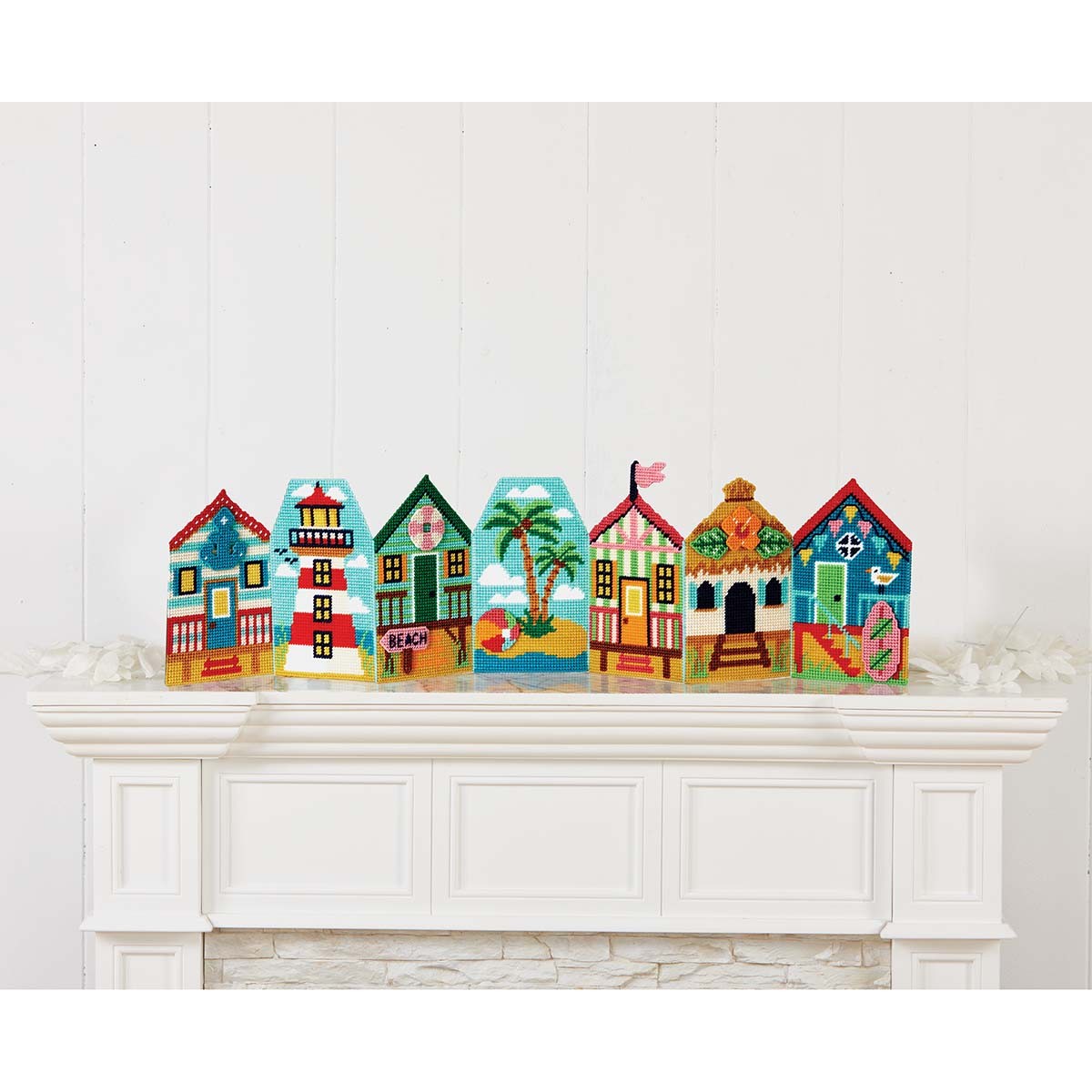 Herrschners® Gone to the Beach Mantel Sitter Plastic Canvas Kit