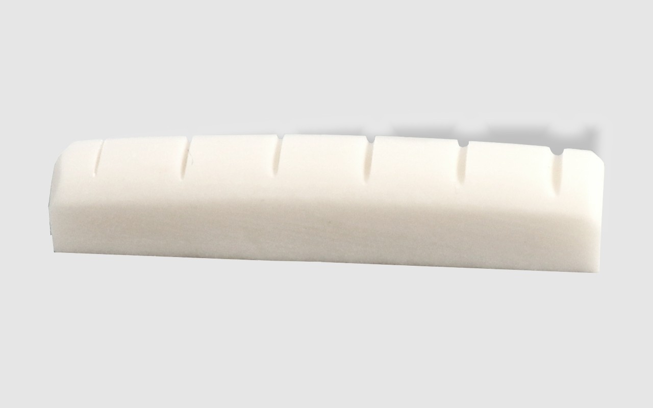 Nut Bone Flat Bottom 1 3/4 45mm Acoustic 16r Slotted 109244