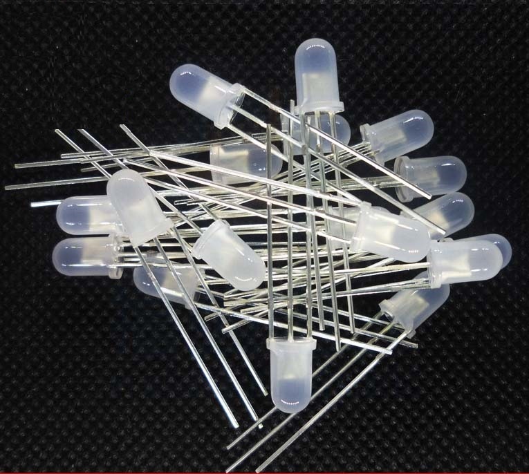 50pcs 5mm 3Pin Diffused two Bi-Color Red & Green Light Common Anode Led Diode