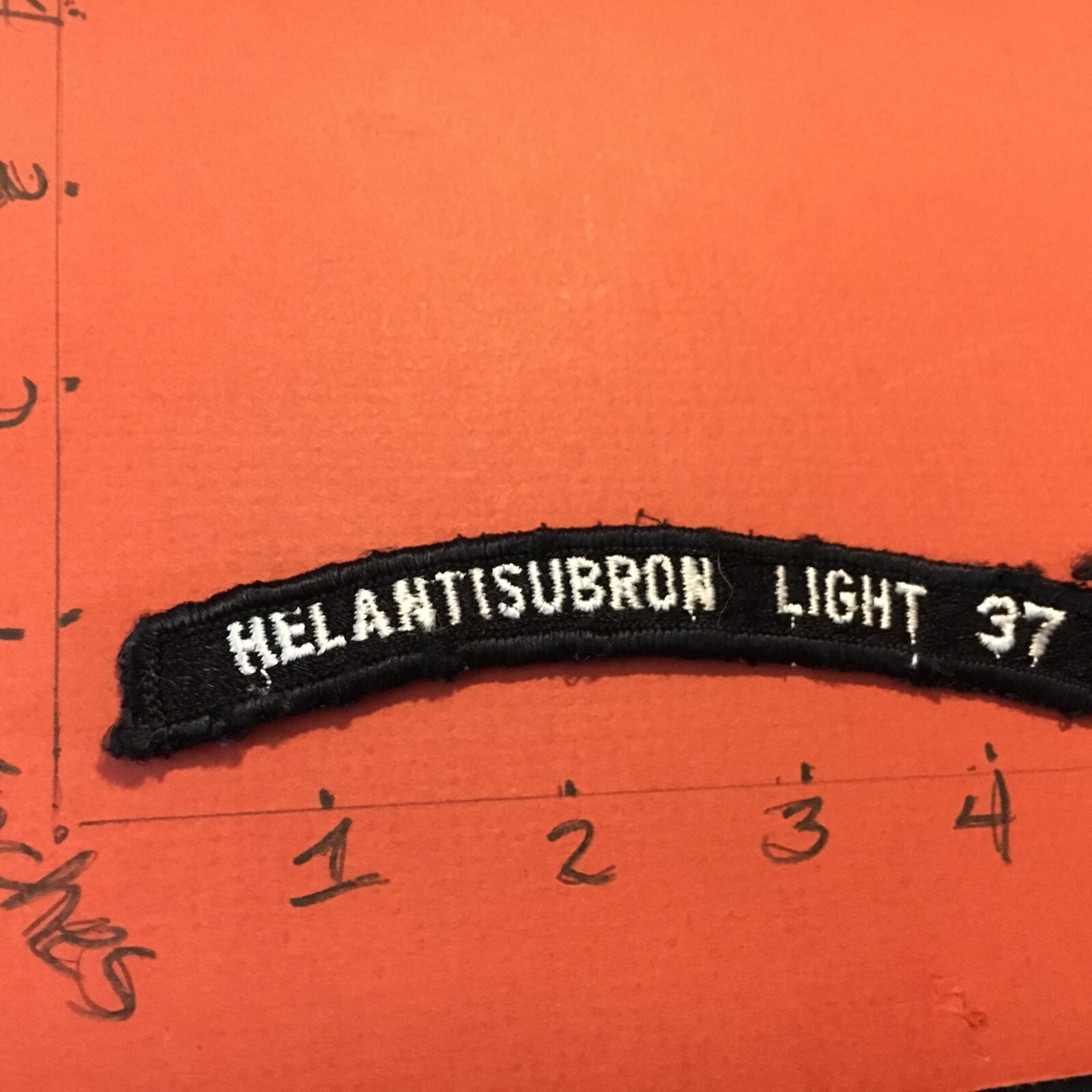 US NAVY SHOULDER STRIP TAB rocker Patch 12/1/22 Helantisubron Light 37