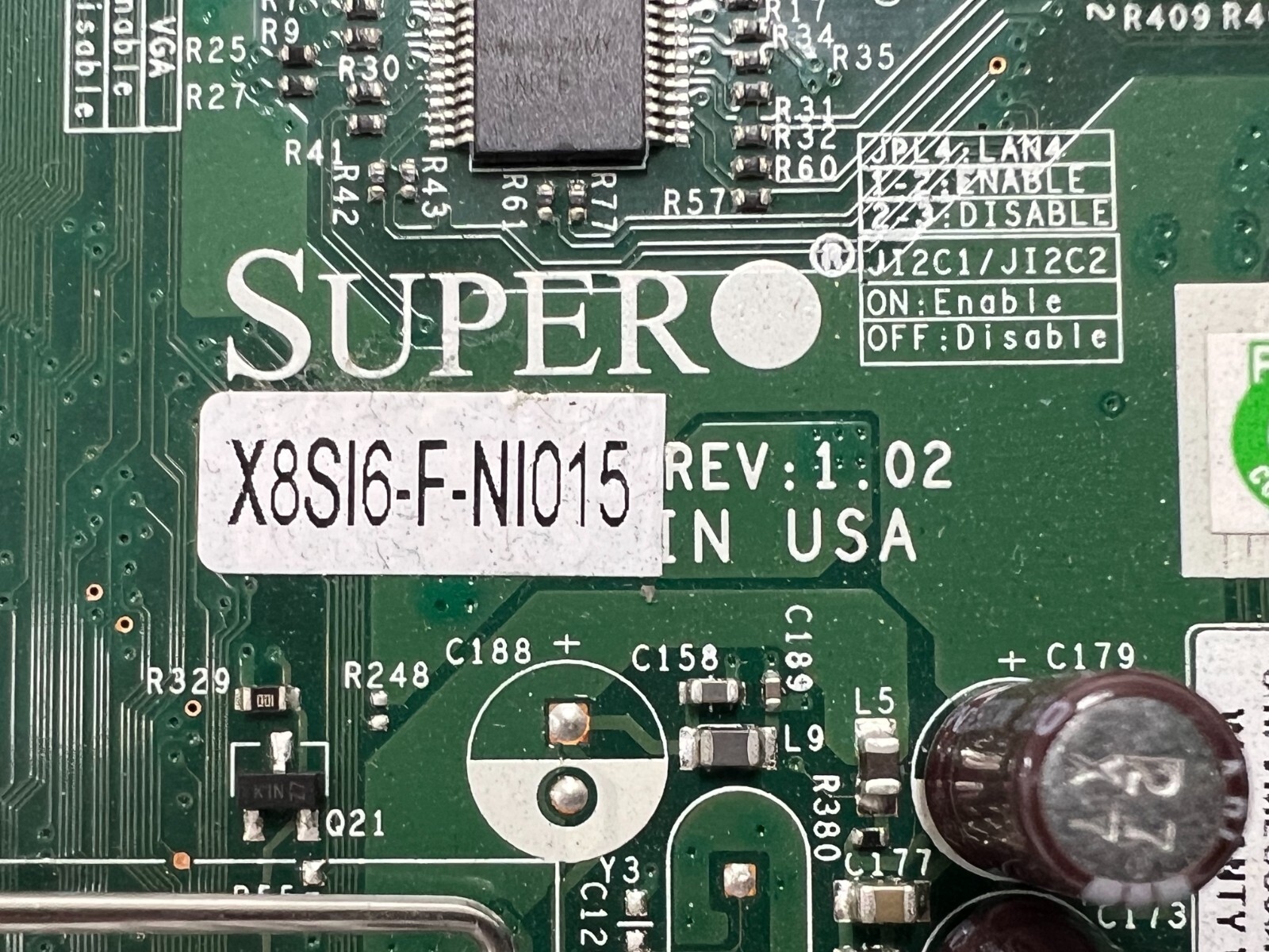SUPERMICRO X8SI6-F-NI015 ATX Server LGA 1156 Motherboard w Intel Xeon X3450 CPU