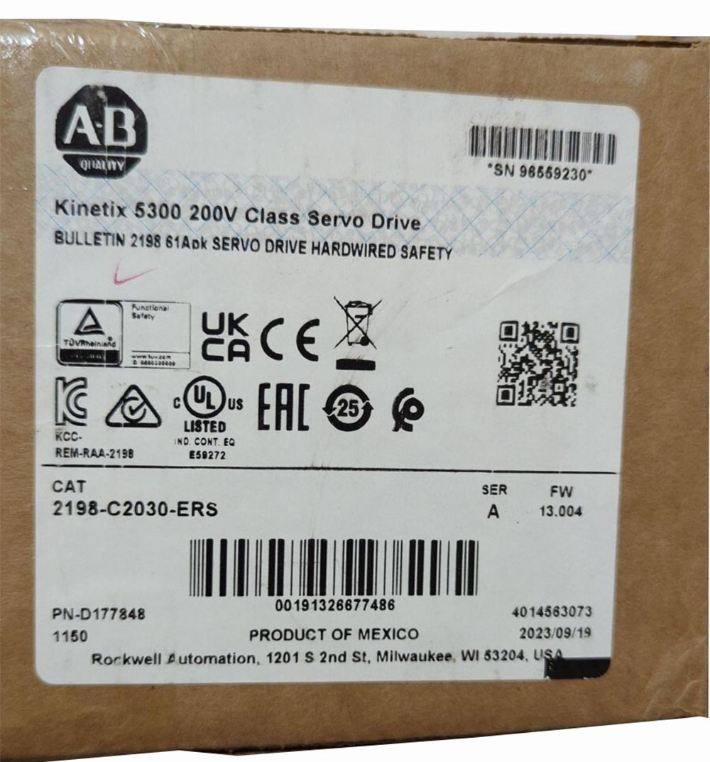 2198-C2030-ERS NEW 2198C2030ERS Kinetix 5300 200V Class Servo Drive